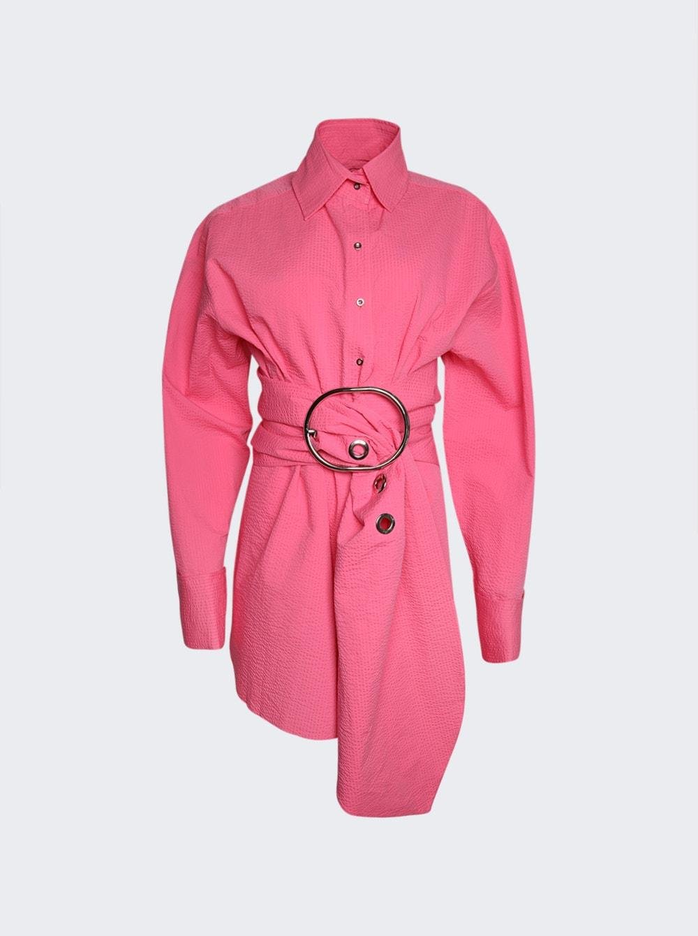 Large Buckle Shirt Pink by MARQUES' ALMEIDA