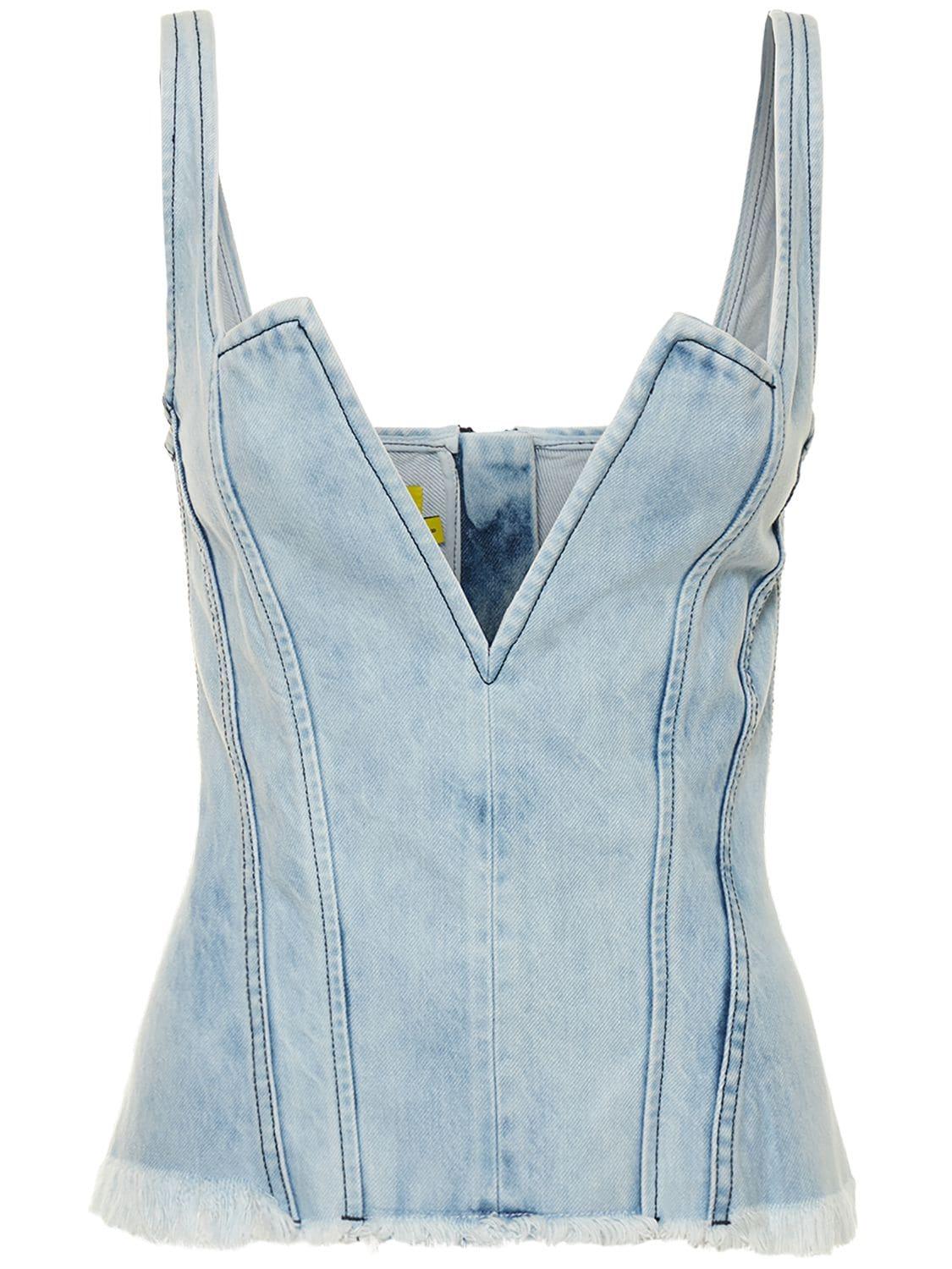 Refibra & Organic Cotton Denim Top by MARQUES' ALMEIDA Refibra & Organic Cotton Denim Top by MARQUES' ALMEIDA
