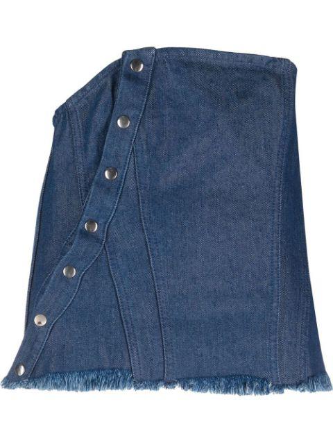 asymmetric denim top by MARQUES' ALMEIDA