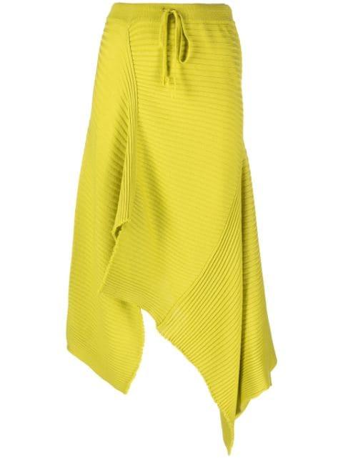 asymmetric merino midi skirt by MARQUES' ALMEIDA