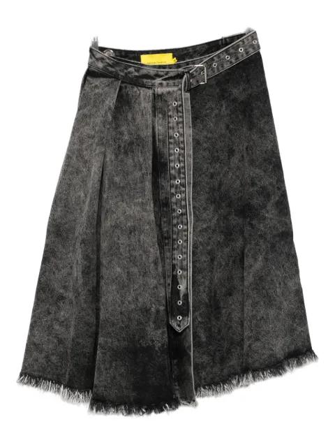 belted denim skirt by MARQUES' ALMEIDA