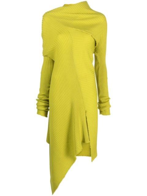 draped merino wool midi dress by MARQUES' ALMEIDA