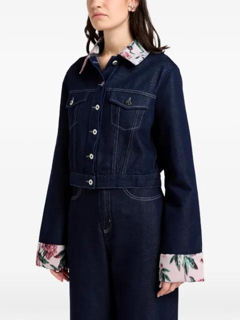 floral-trim jacket by MARQUES' ALMEIDA