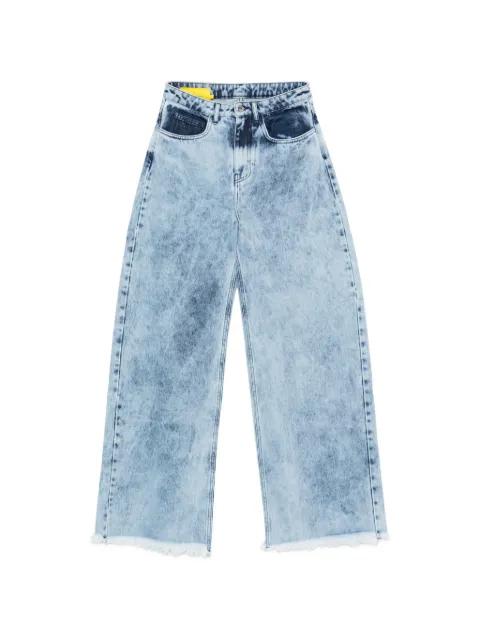 frayed acid wash jeans by MARQUES' ALMEIDA