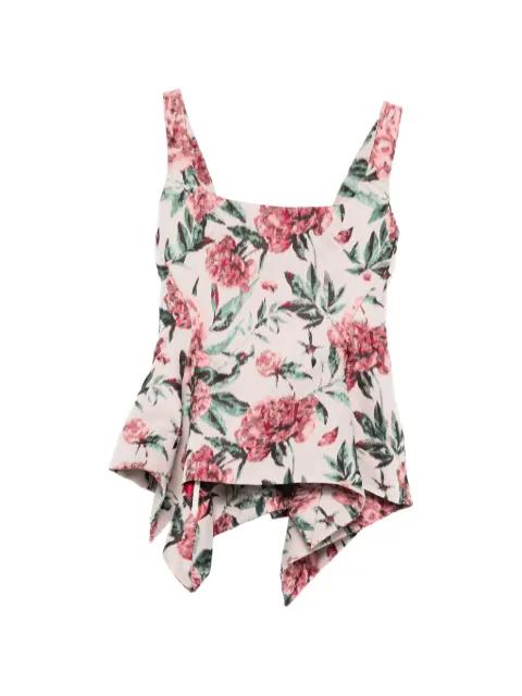 peplum brocade corset top by MARQUES' ALMEIDA