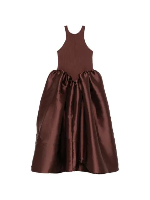 satin-skirt midi dress by MARQUES' ALMEIDA