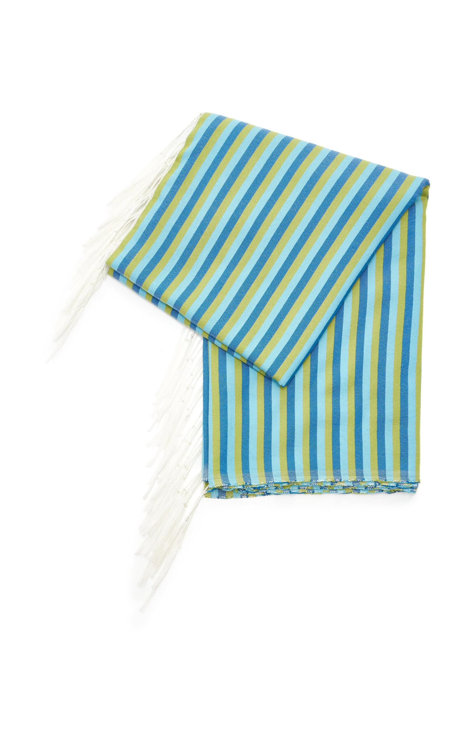 Marrakshi Life - Exclusive La Isla Turkish Cotton Beach Blanket - Stripe - Moda Operandi by MARRAKSHI LIFE