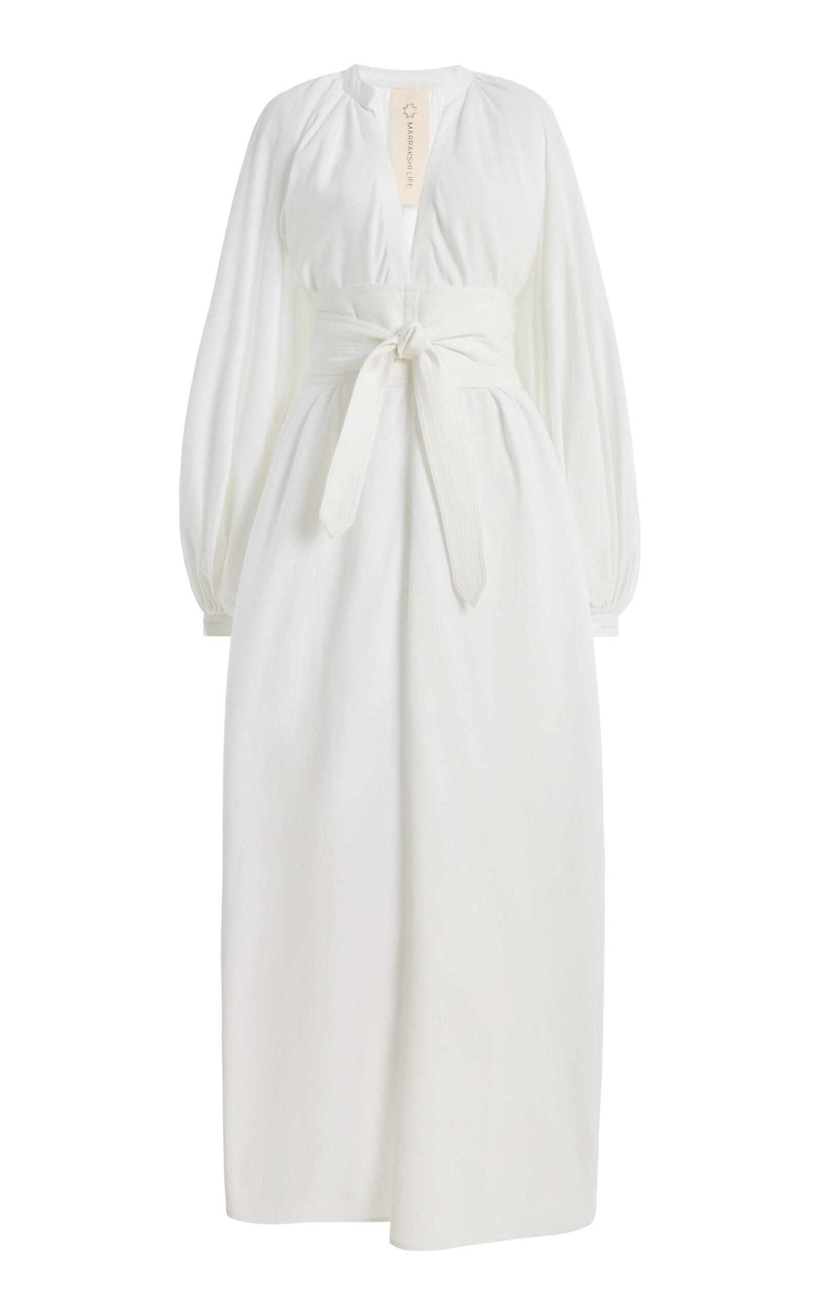 Marrakshi Life The Touareg Balloon-Sleeve Cotton Dress - Moda Operandi by MARRAKSHI LIFE