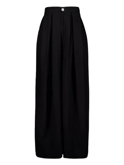 pleated-front cotton trousers by MARRAKSHI LIFE