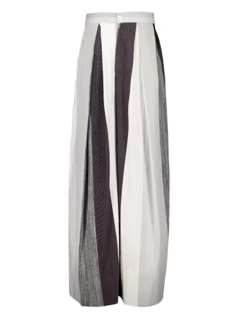 pleated stripe trousers by MARRAKSHI LIFE