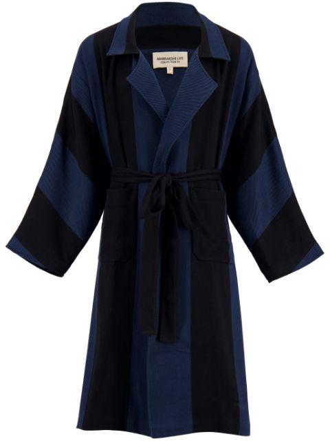 striped cotton coat by MARRAKSHI LIFE