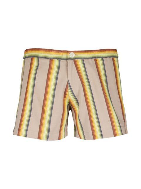 striped cotton shorts by MARRAKSHI LIFE