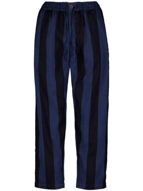 striped cotton trousers by MARRAKSHI LIFE