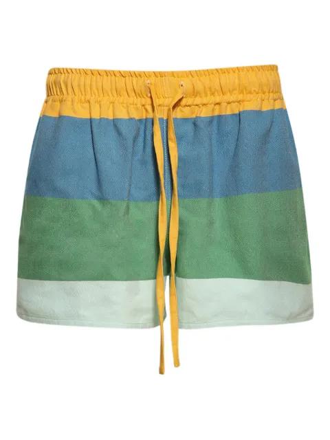 striped drawstring shorts by MARRAKSHI LIFE