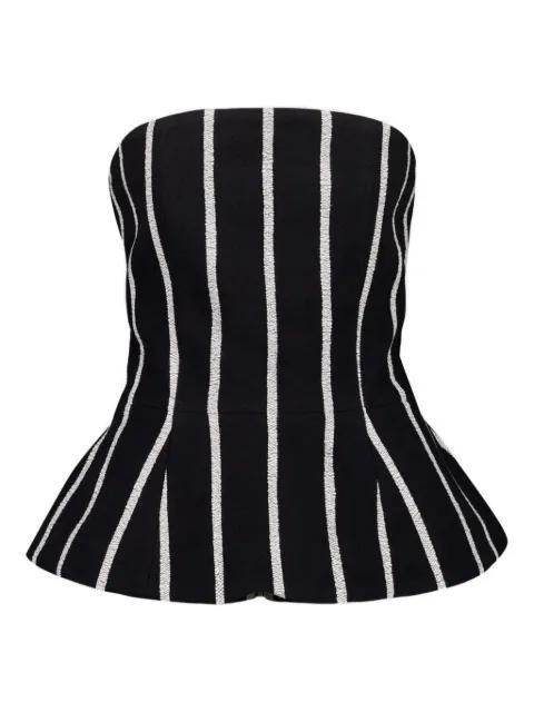 striped peplum top by MARRAKSHI LIFE