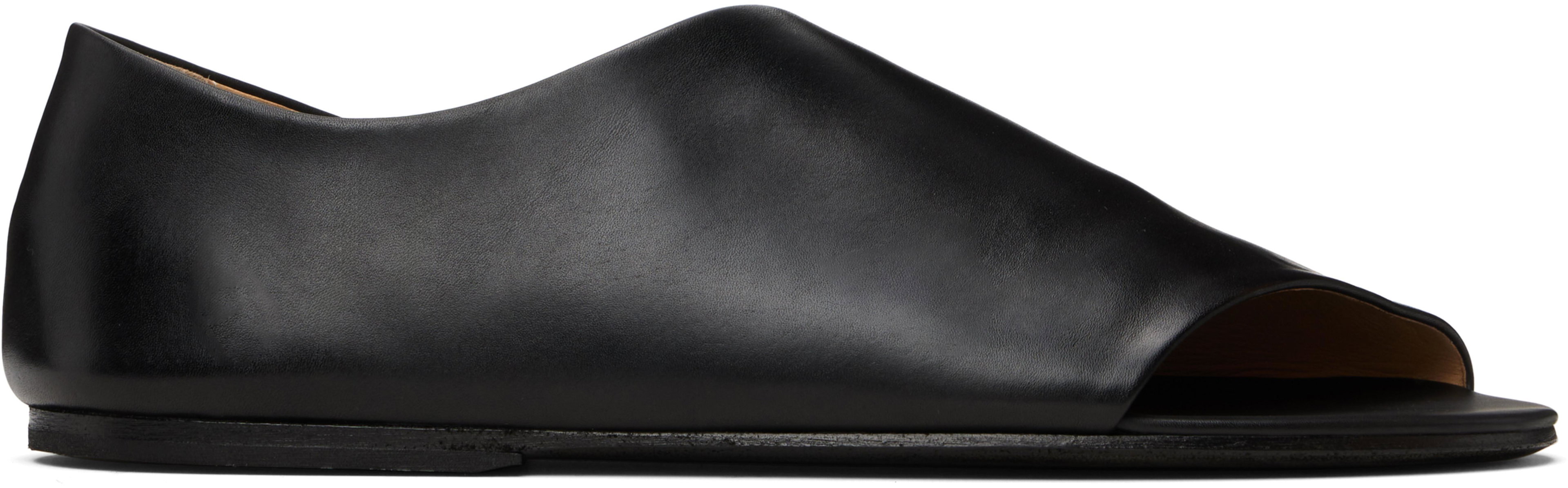 Black Asella Slip-on Sandals by MARSELL