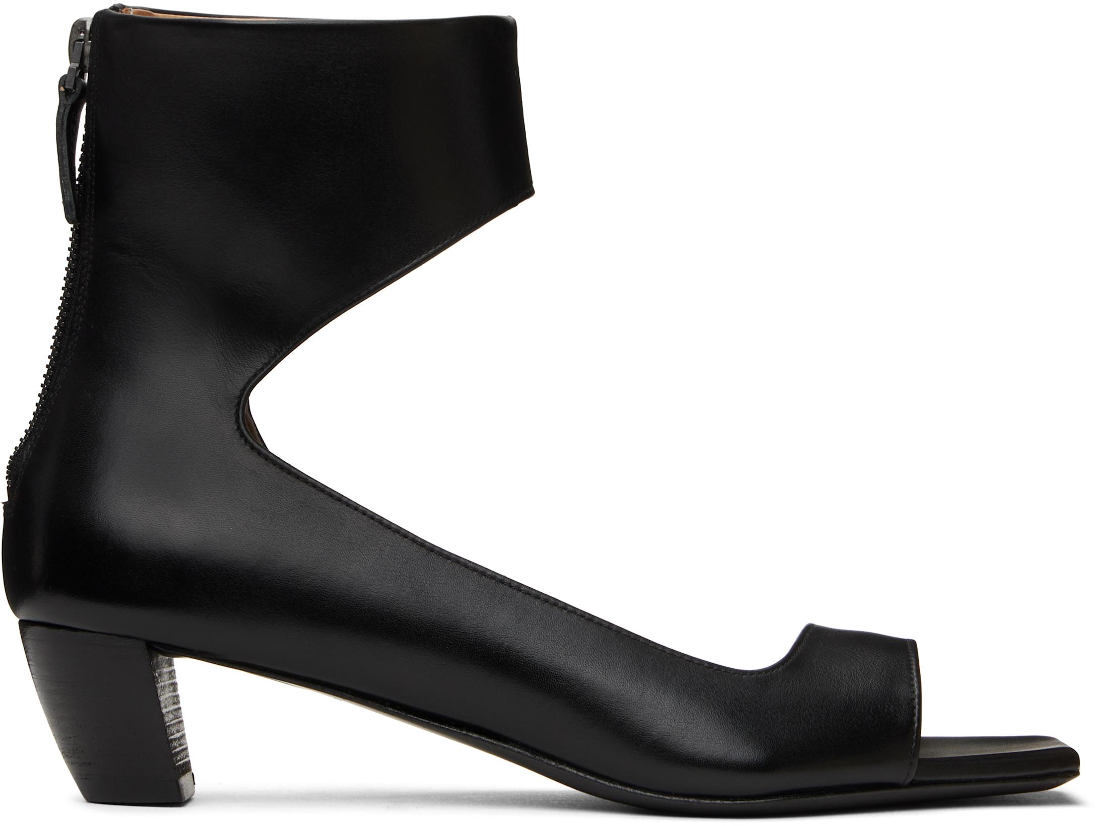 Black Cucchiaia Heeled Sandals by MARSELL