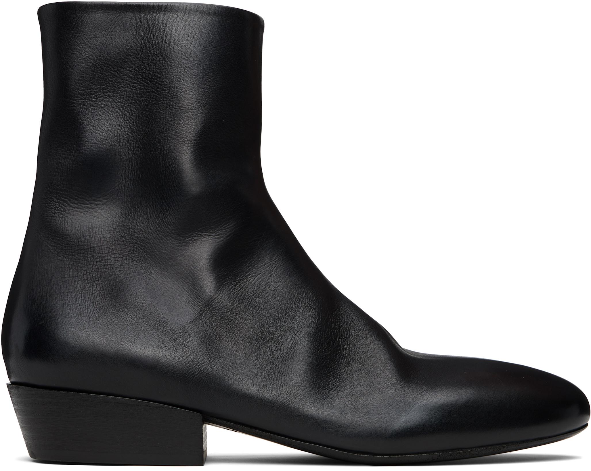 Black Granblocco Ankle Boots by MARSELL