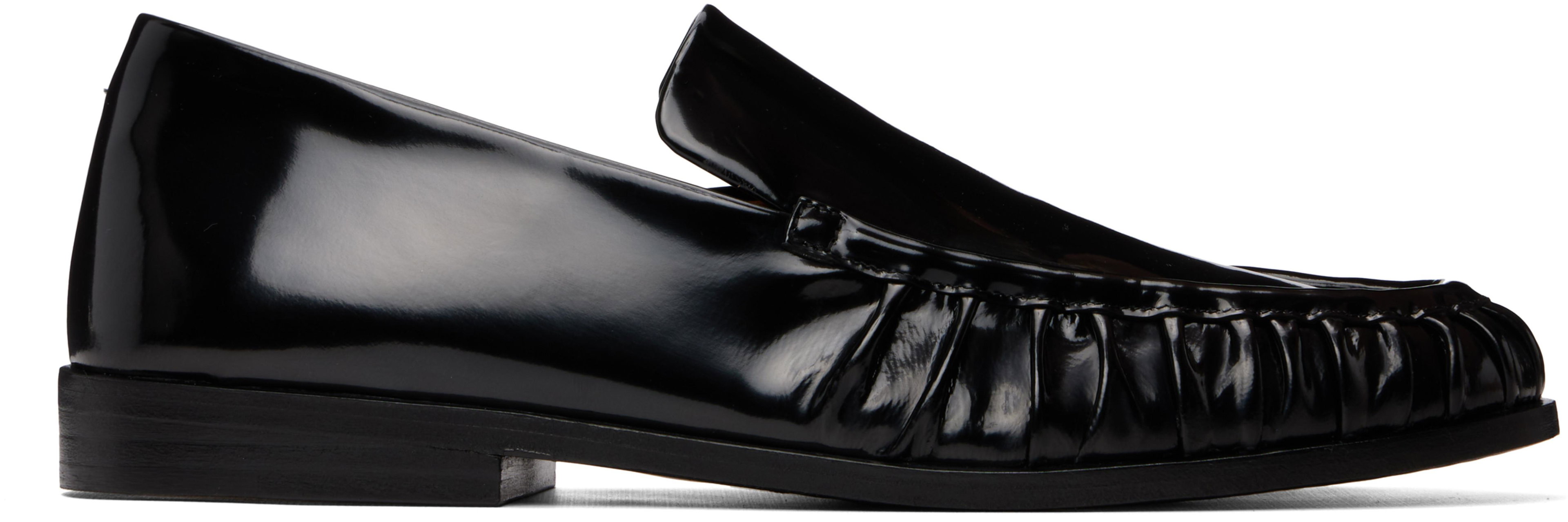Black Leather Loafers by MARSELL