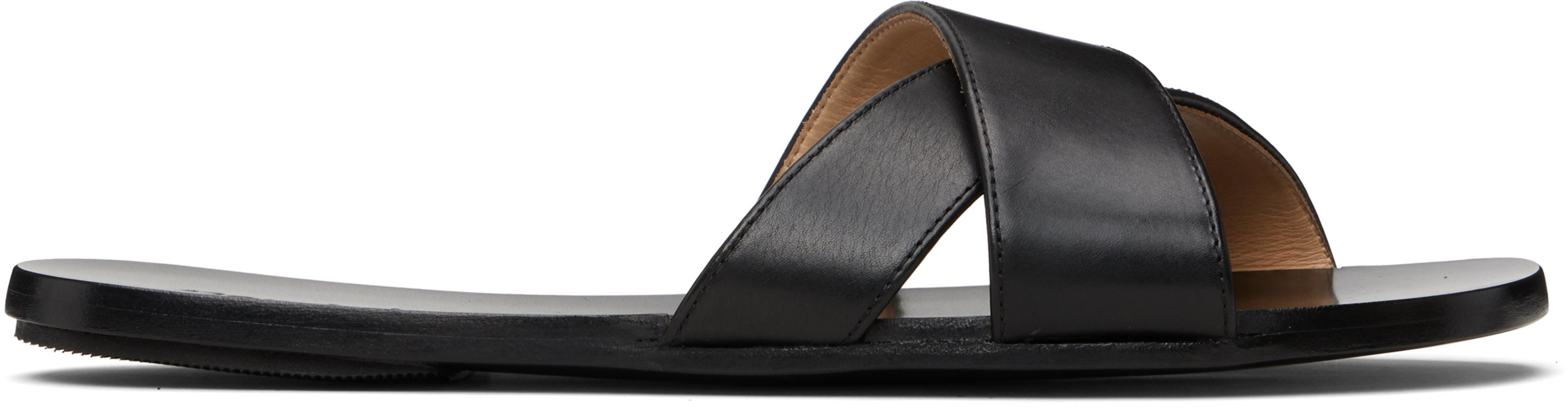 Black Sottile Sandals by MARSELL