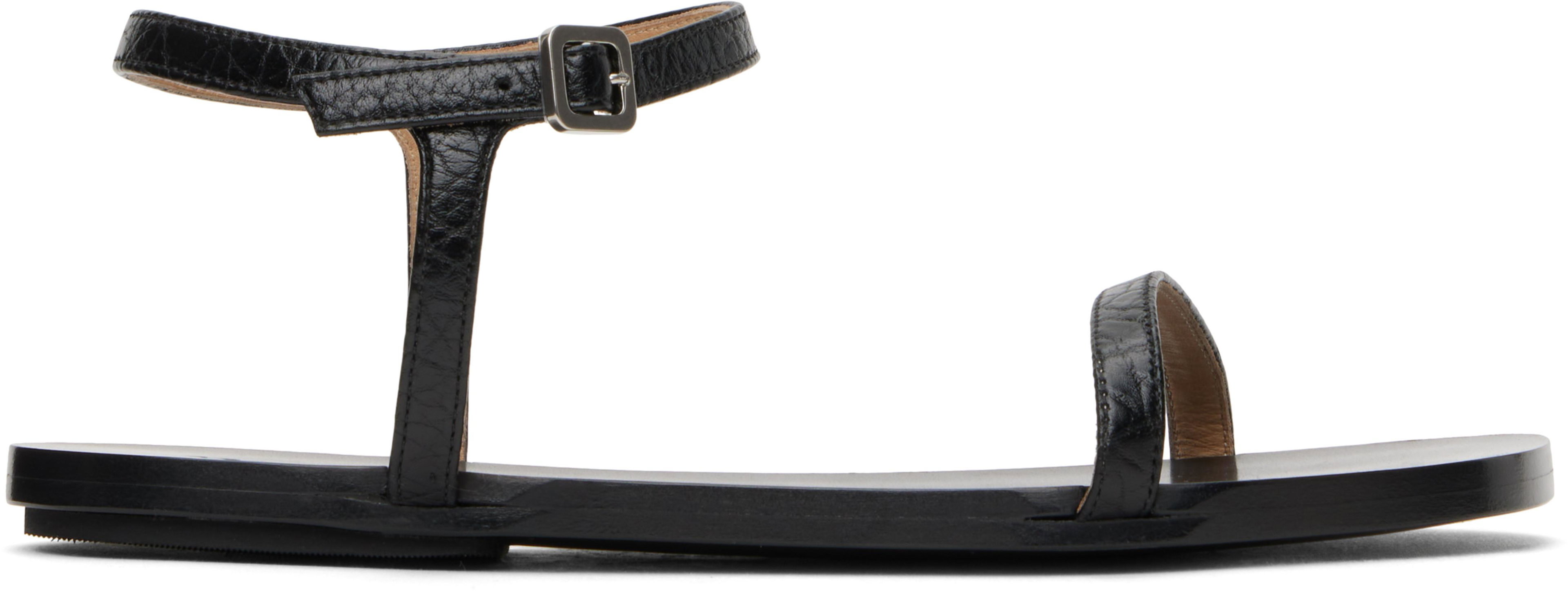 Black Sottile Sandals by MARSELL