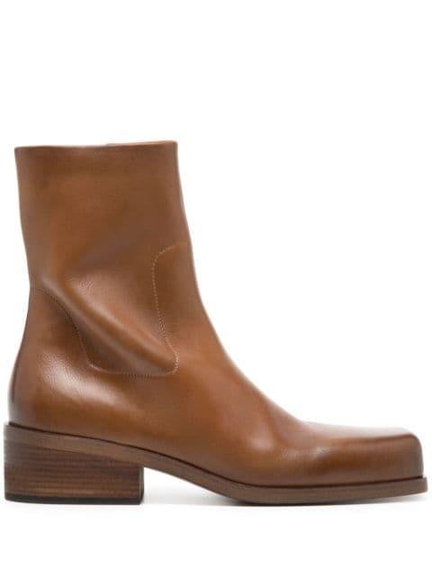 Cassello 50mm leather boots by MARSELL