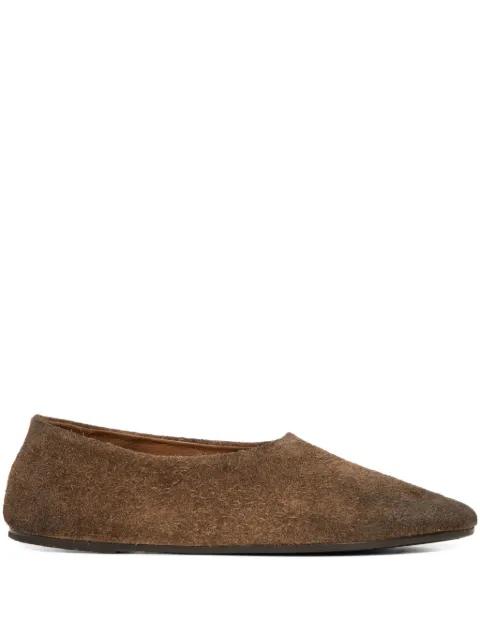 Coltellaccio suede ballet flats by MARSELL