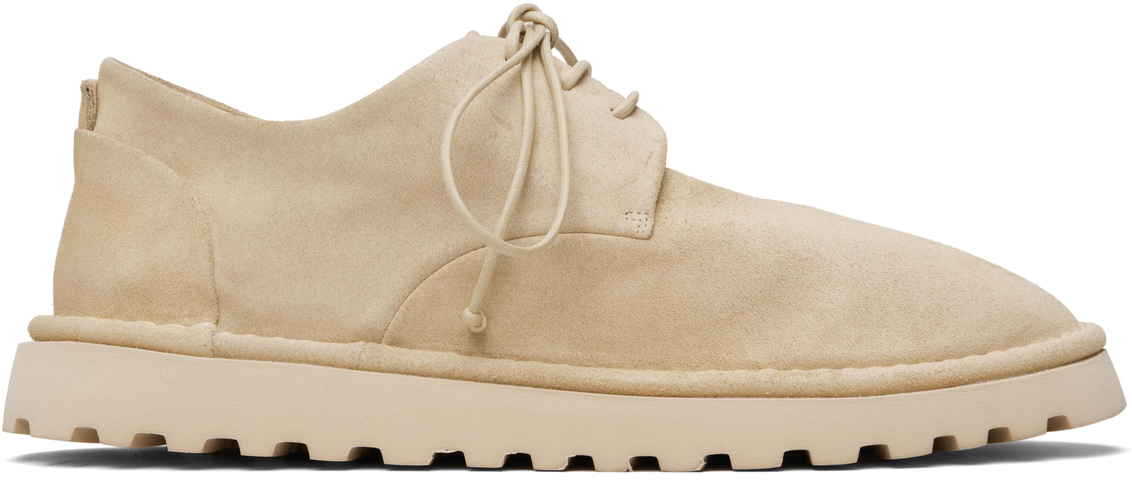 Beige Sancrispa Alta Pomice Leather Derbys by MARSELL GOMME
