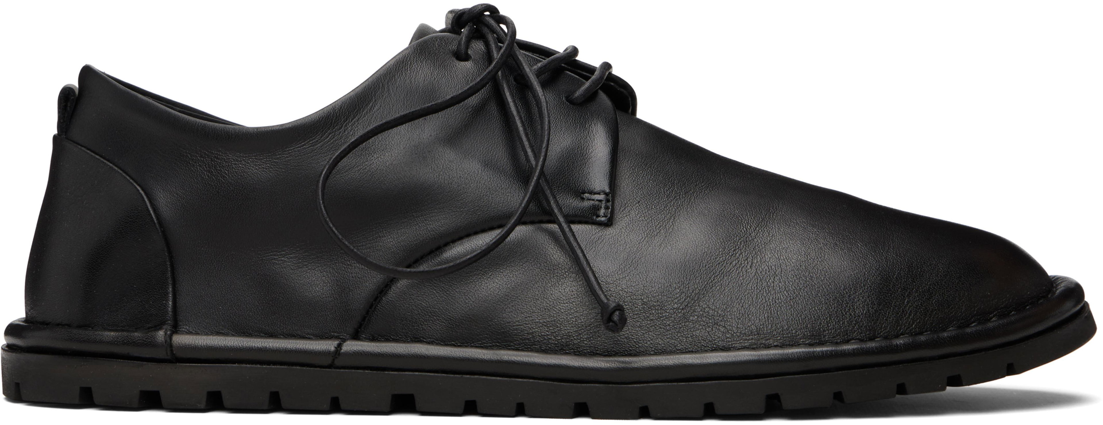 Black Sancrispa Leather Derbys by MARSELL GOMME