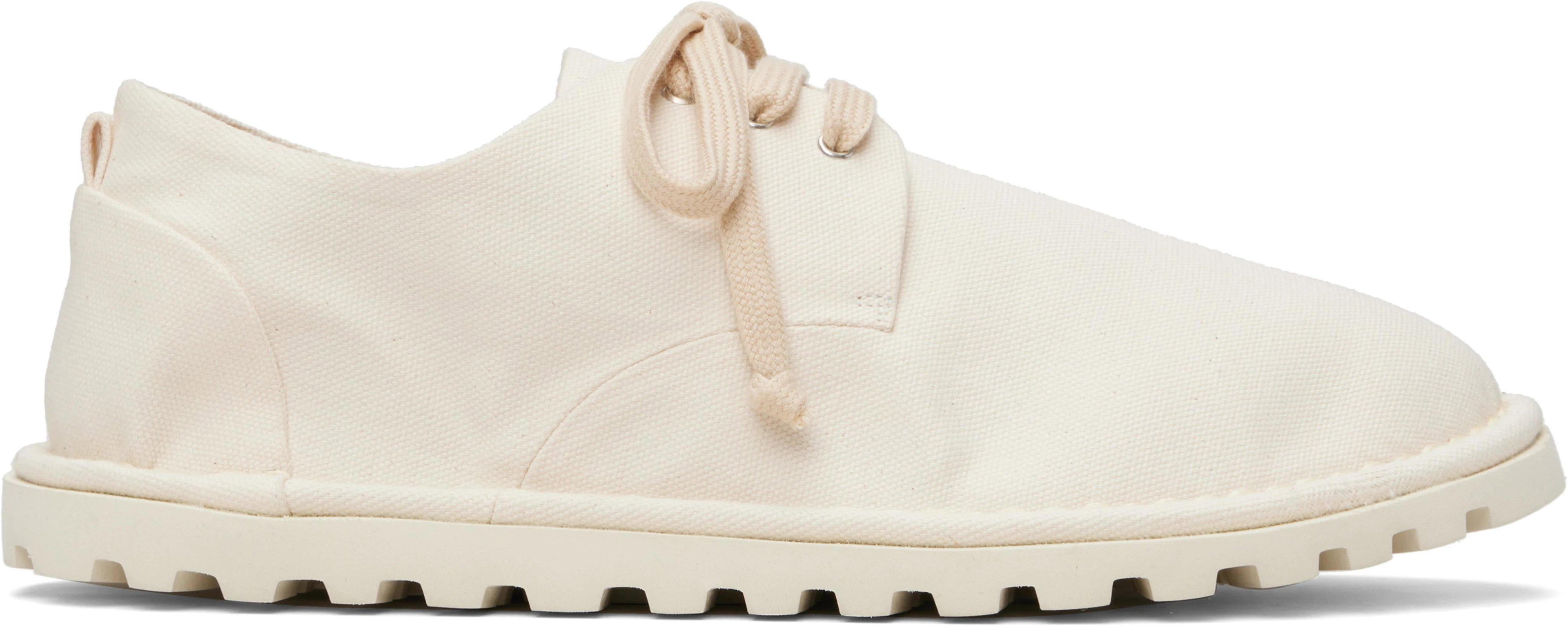 White Sancrispa Milk Cotton Derbys by MARSELL GOMME