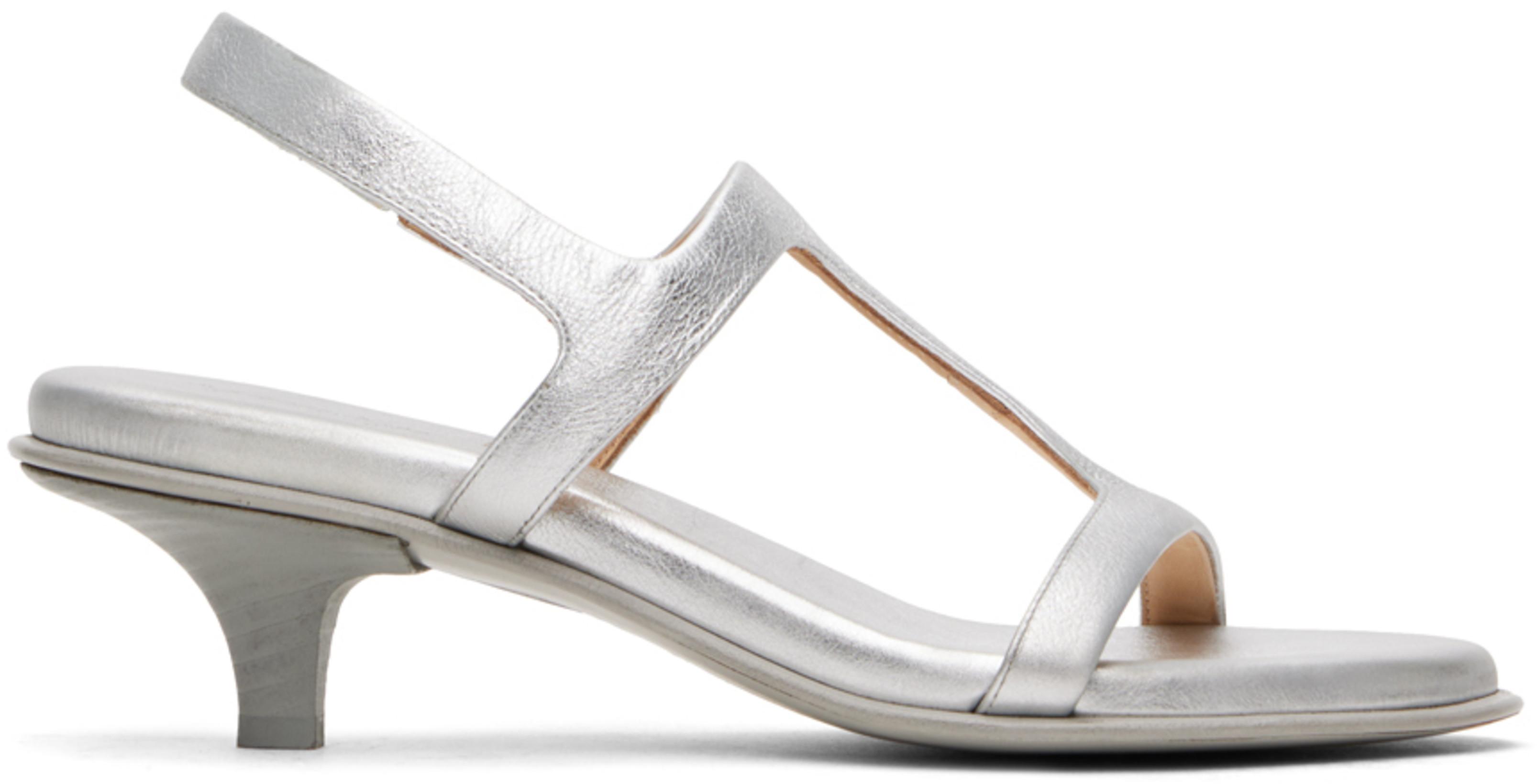 Silver Ciglio Heeled Sandals by MARSELL