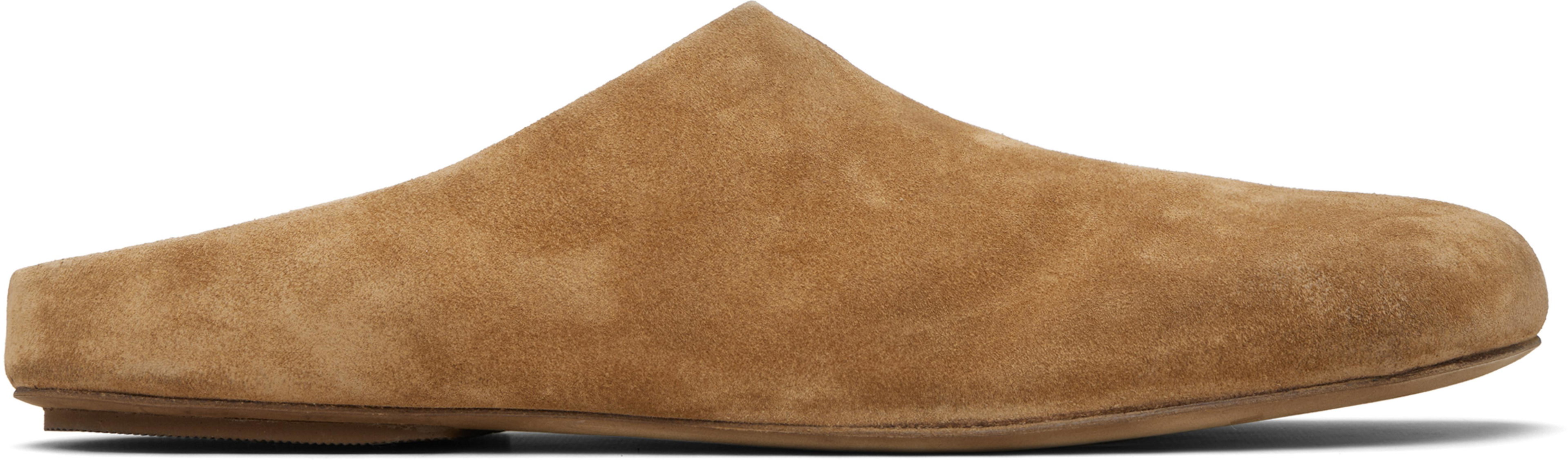 Tan Passo Slip-On Loafers by MARSELL