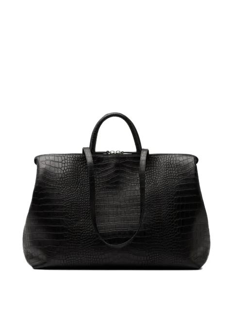 crocodile-effect tote bag by MARSELL
