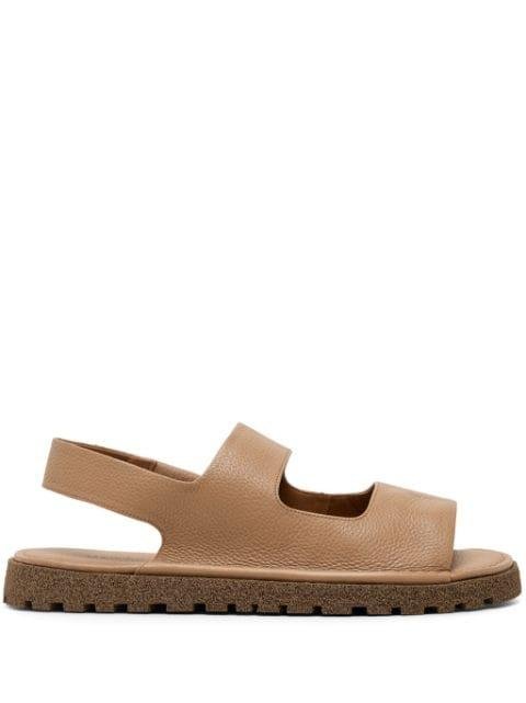 cut-out leather sandals by MARSELL