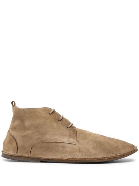 lace-up suede ankle boots by MARSELL