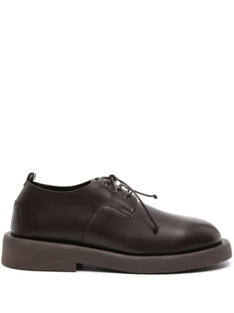round-toe leather derby shoes by MARSELL