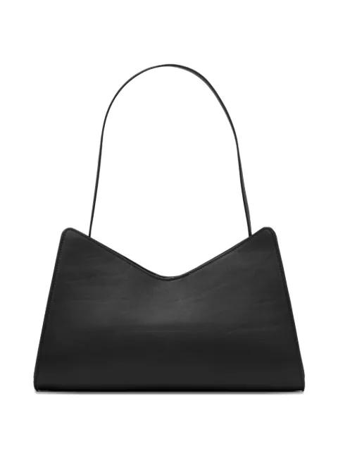 trapezoid leather tote bag by MARSELL