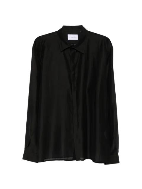 contrast-stitch long-sleeve shirt by MARSEM