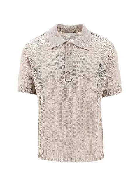 open-knit polo shirt by MARSEM
