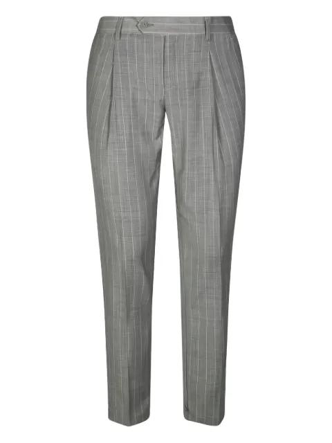 pinstripe pleated trousers by MARSEM