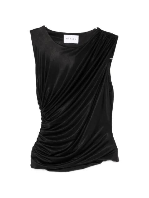 ruched sleeveless top by MARSEM