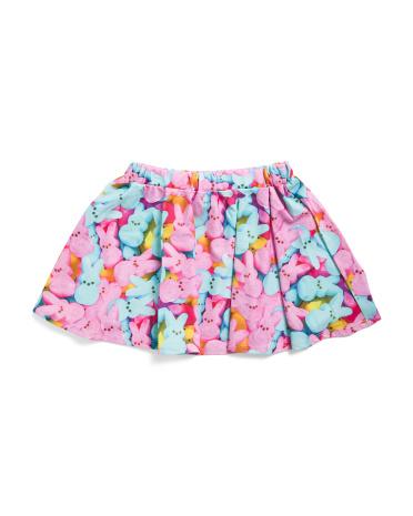 Girls High Shine Skater Skirt | Polyester/Spandex by MARSHALLS