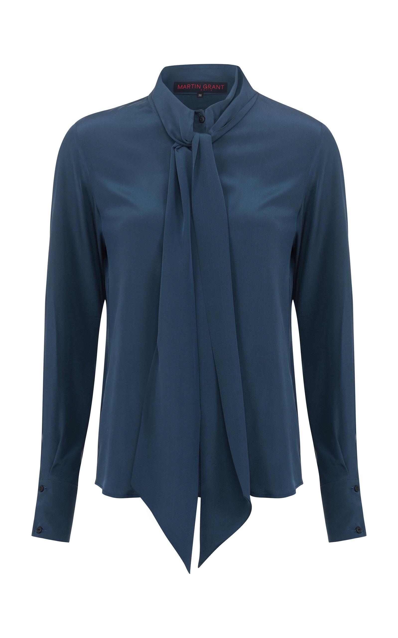 Martin Grant Classic Neck Tie Silk Top - Moda Operandi by MARTIN GRANT