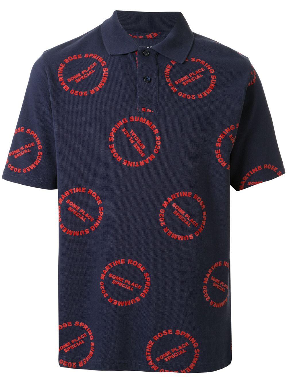 Baba logo print polo shirt by MARTINE ROSE