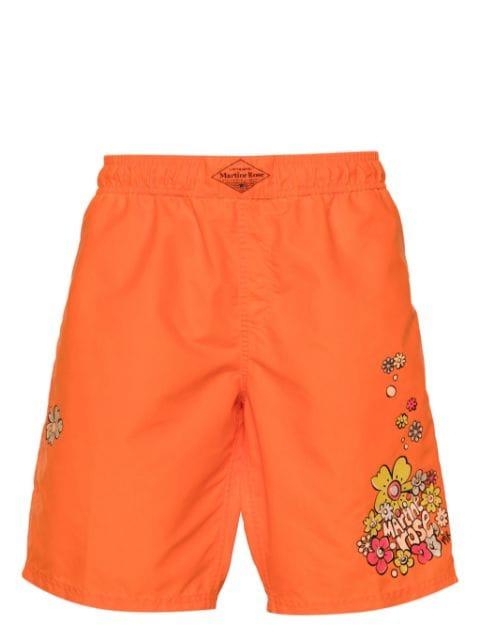 Board floral-print swim shorts by MARTINE ROSE