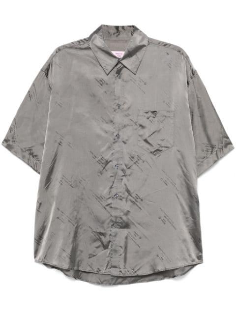 Expect Perfection-jacquard shirt by MARTINE ROSE