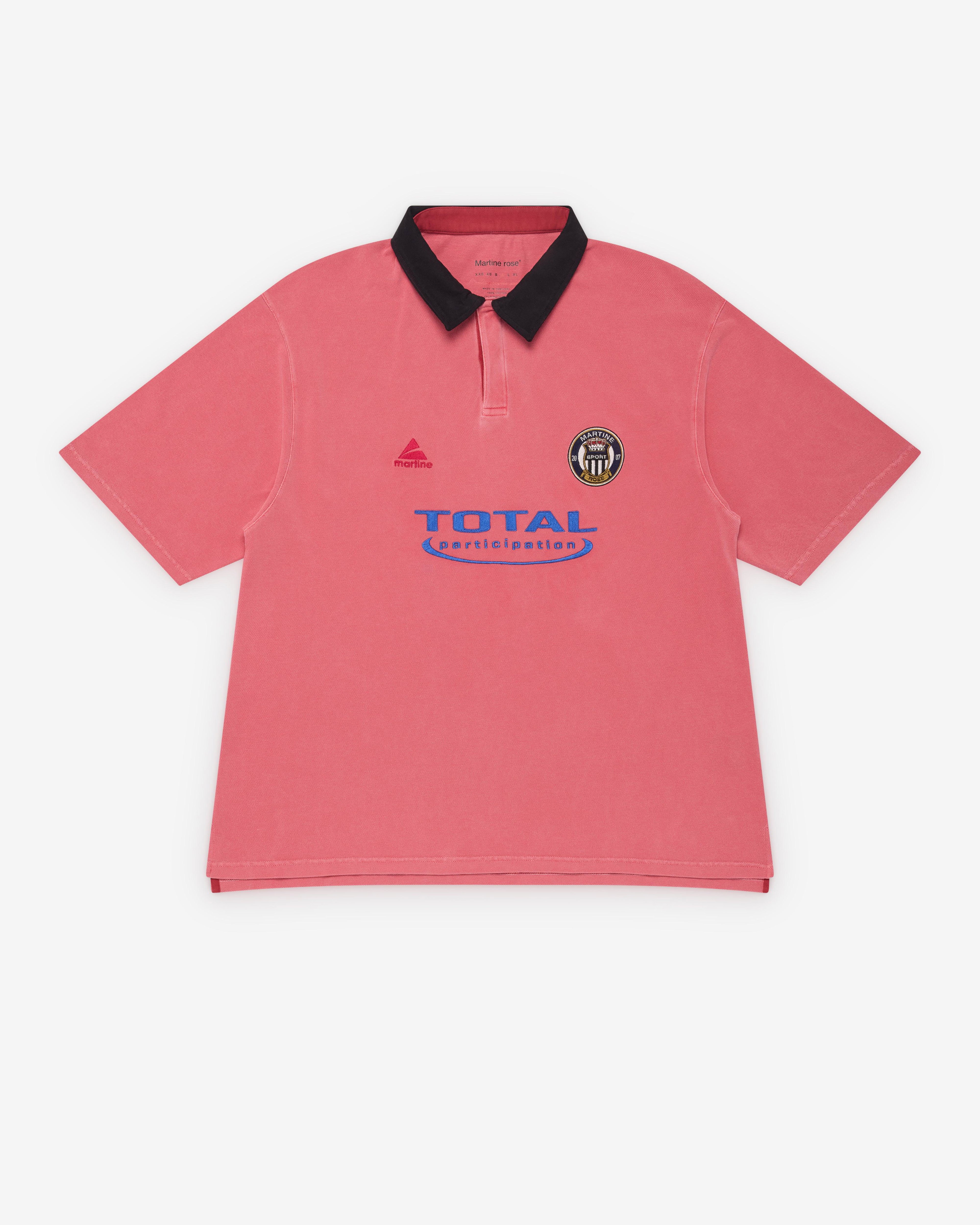 Martine Rose - Men's Oversized S/S Polo - (Pink Wash) by MARTINE ROSE
