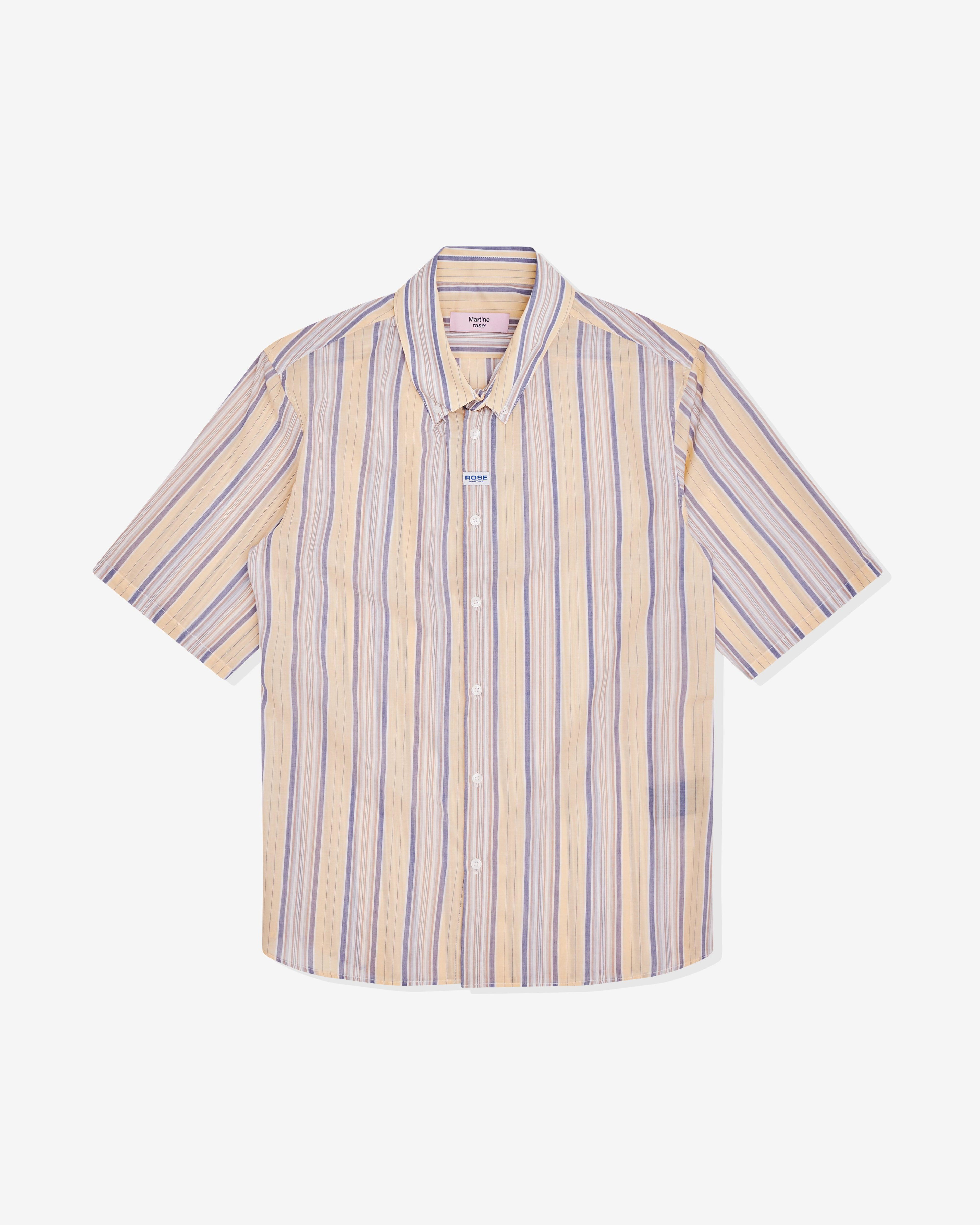 Martine Rose - Men’s S/S Casual Shirt - (Yellow/Blue) by MARTINE ROSE