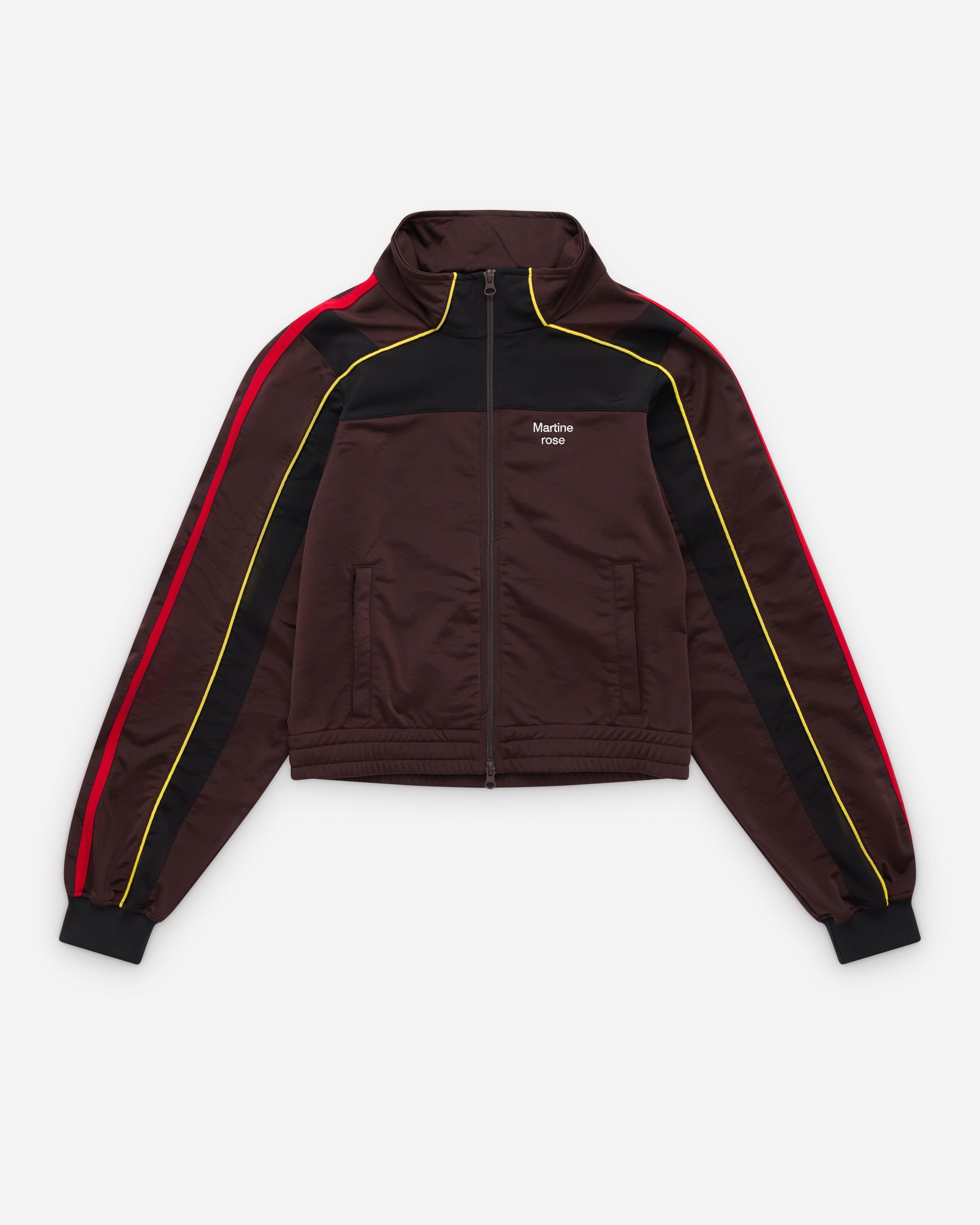 Martine Rose - Men's Shrunken Track Jacket - (Brown) by MARTINE ROSE