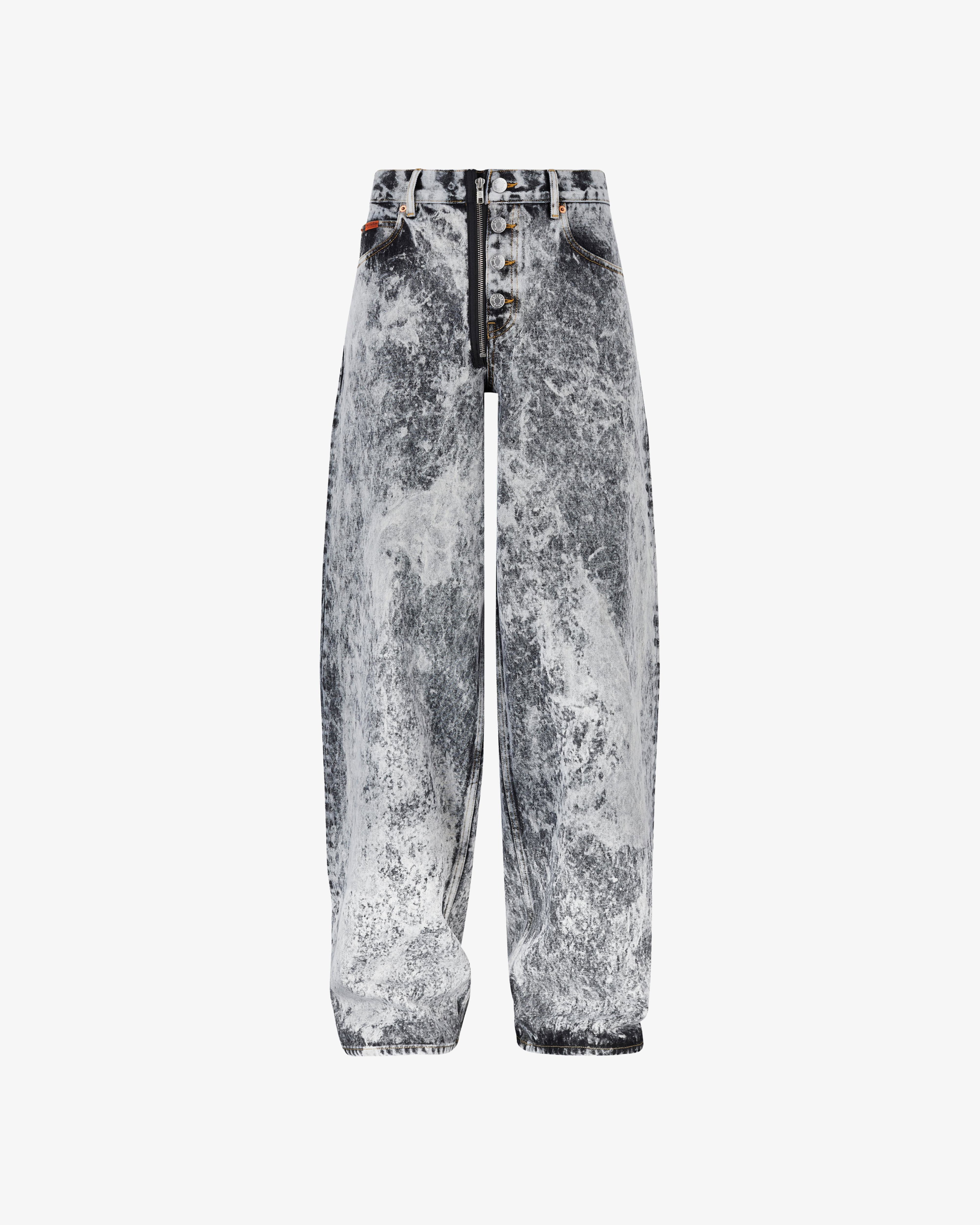Martine Rose - Men's Zip Hem Jean - (Grey) by MARTINE ROSE